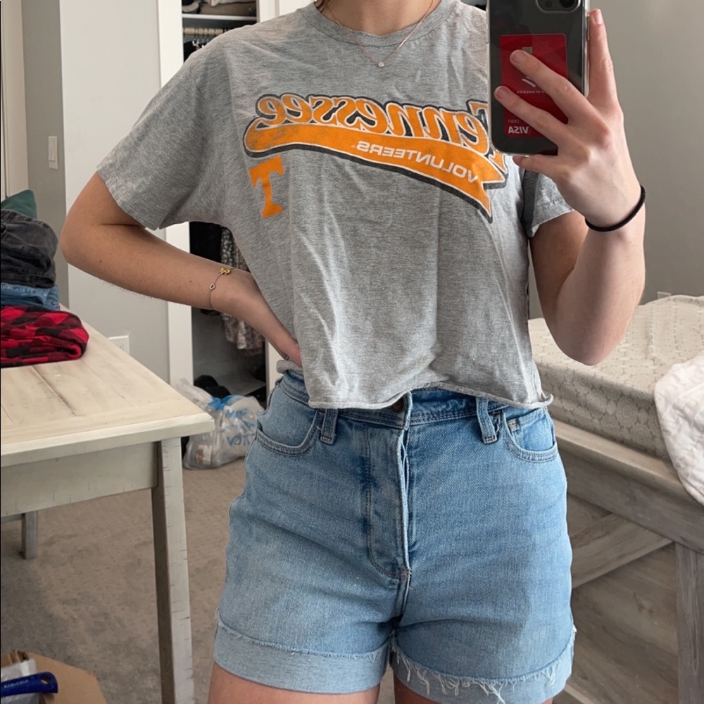 gray, vintage T-shirt